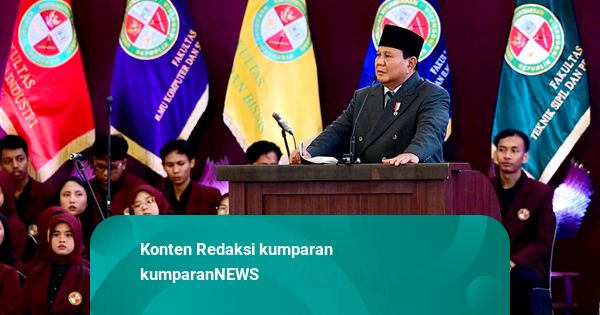 Ragam Pidato Prabowo di Sidang Senat UKRI: Bahas 1 Tahun Pemerintahan hingga MBG