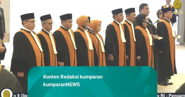 Ketua MA Lantik 9 Hakim Agung dan 1 Hakim Ad Hoc