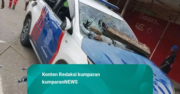 SPKT Polres Mamberamo Raya di Papua Diserang Massa: Kaca Pecah, Mobil Dirusak