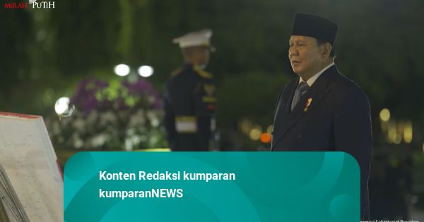 Prabowo Pimpin Renungan di TMP Kalibata: Jangan Lupakan Jasa Pahlawan