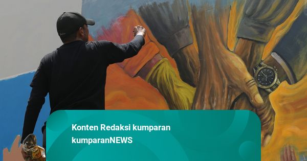 Foto: Suarakan Jaga Jakarta Lewat Seni Mural di Taman Ismail Marzuki Jakarta
