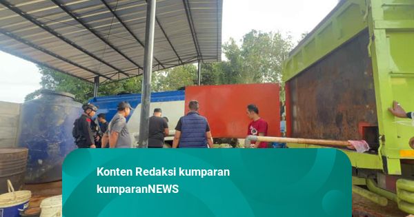 Gudang Penimbun BBM Ilegal di Babel Digerebek: 5 Orang Ditahan, 42 Ton Disita