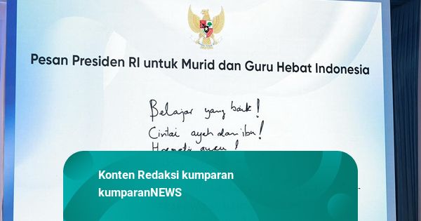 Pesan Prabowo untuk Murid dan Guru: Belajar yang Baik! Cintai Tanah Air!