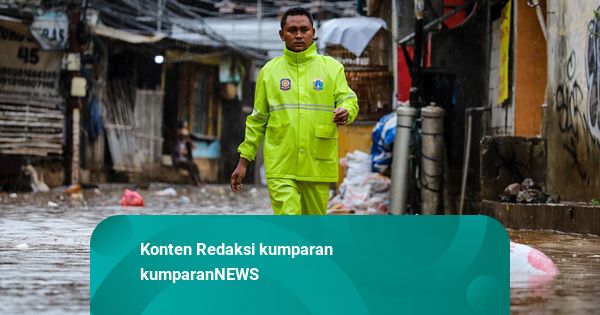 Foto: Pasar Kambing Kemang Banjir, Tinggi Air Capai 50 Cm