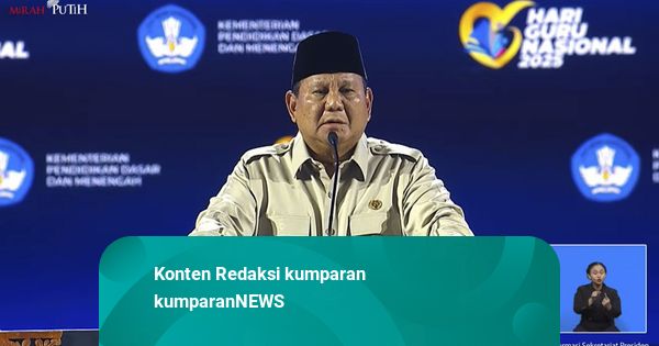 Prabowo: Guru Harus Tegas Karena Ada Anak Nakal-Malas