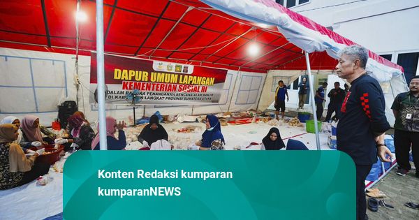 Wamensos Tinjau Dapur Umum dan Salurkan Bantuan Korban Banjir Langkat