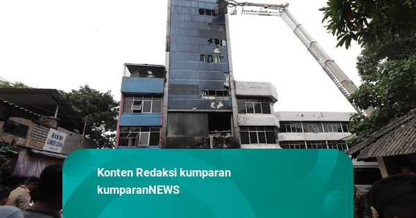 Foto: Yang Tersisa Usai Gedung Terra Drone di Jakpus Terbakar