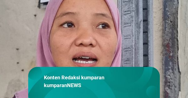 Kisah Ibu di Surabaya Rela Jadi Tukang Tambal Ban Truk demi Urus Anak dan Suami