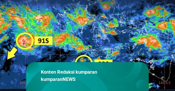 Waspada! Ada 2 Bibit Siklon, BMKG Beri Peringatan Hujan Lebat di Lampung-Bali