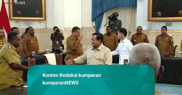 Prabowo ke Kada Se-Papua: Tak Boleh Ada Bagian di Negara Kita yang Tertinggal