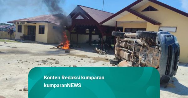 Kasus Polsek Muara Batang Dibakar Massa: 5 Orang Tersangka, 12 Polisi Dicopot