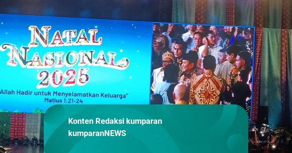 Momen Prabowo Nyanyi Lagu “O Ulate” Bareng Bahlil–AHY di Natal Nasional 2025