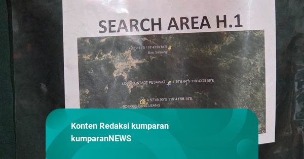 Pencarian Pesawat ATR di Maros via Udara Dihentikan Sementara karena Cuaca