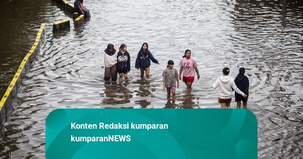 Hujan Deras, 23 Ruas Jalan di Jakarta Terendam Banjir