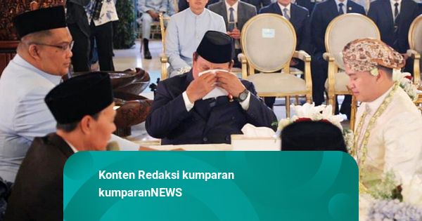 Tangis Haru Presiden Prabowo Saat Jadi Saksi Nikah Sespri Agung Surahman