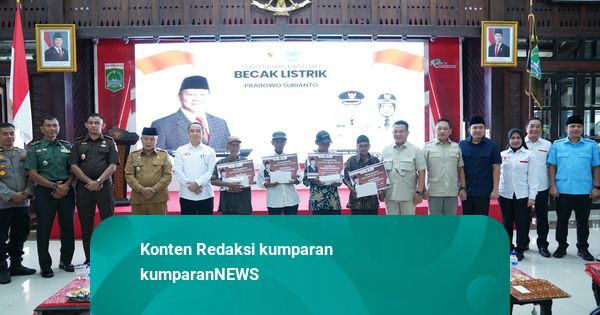 Bahagianya Tukang Becak di Malang, Dapat Becak Listrik dari Prabowo
