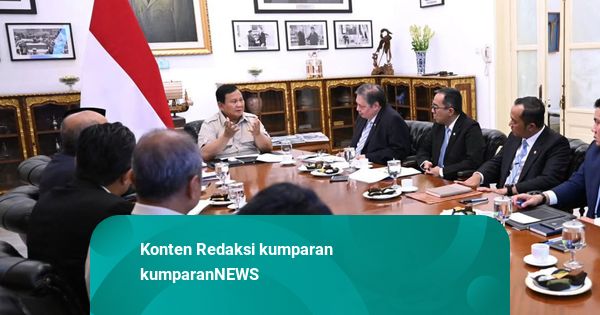 Prabowo Rapat Bareng Airlangga-Bahlil, Bahas Pengelolaan Minerba