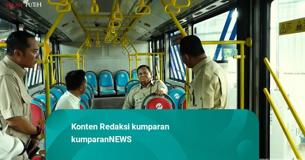 Prabowo Jajal Bus Listrik Transjakarta di Pabrik Kendaraan Listrik Magelang