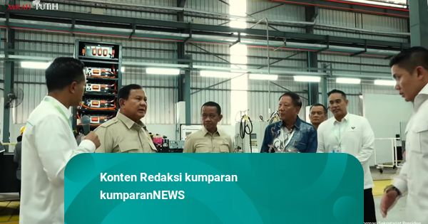 Prabowo Kutip Pepatah saat Resmikan Pabrik Kendaraan Listrik di Magelang