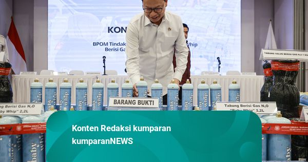 Foto: BPOM Tindak Pengedaran Ilegal Gas Dinitrogen Monoksida (N2O) di Jakbar