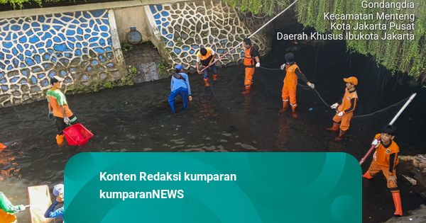 6 Karung Ikan Sapu-sapu Ditangkap Petugas PPSU di Samping Mal Bundaran HI