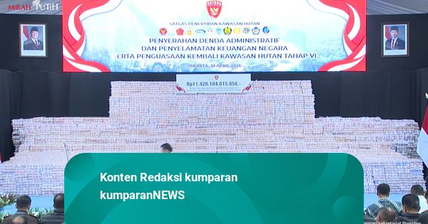 Kejagung Pamerkan Gunungan Rp 11 Triliun Hasil Penyelamatan Uang Negara