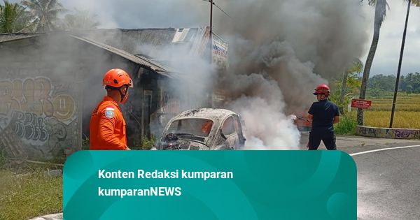 Berawal dari Tutup Tangki Jatuh, Mobil Tua VW Kodok Hangus Terbakar di Sleman