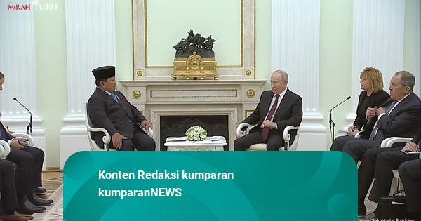 Putin Sambut Prabowo di Istana Kremlin: Terima Kasih Sahabatku, Saya Senang