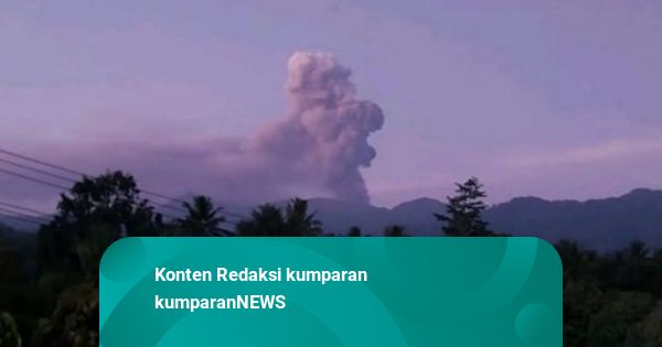 Gunung Dukono di Halmahera Utara Erupsi, Semburkan Abu Vulkanik Setinggi 1,4 Km
