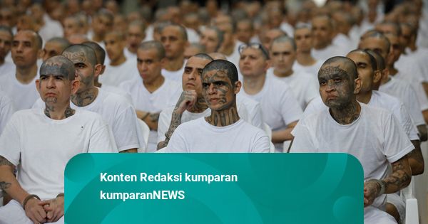 Foto: 486 Terduga Anggota Geng Jalani Sidang Massal Terbesar di El Salvador