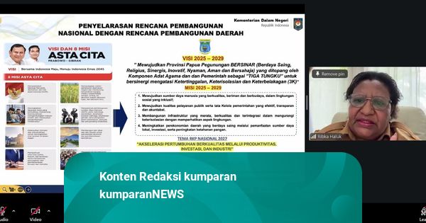 Wamendagri Ribka Dorong RKPD 2027 Papua Pegunungan Selaras Prioritas Nasional