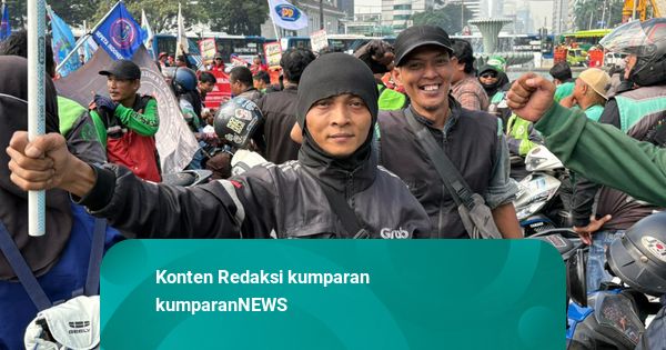Rela Tak Narik demi Aksi May Day di Monas, Ojol Titip Harapan untuk Prabowo