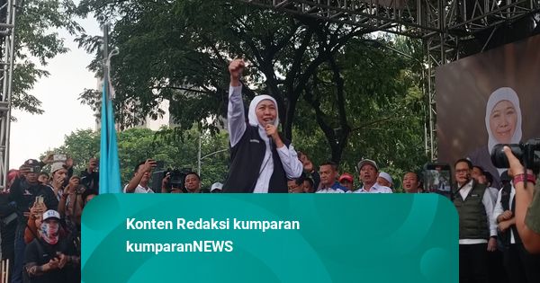 Aksi May Day di Surabaya Dihadiri Gubernur Khofifah, Janji Potong PKB 20 Persen