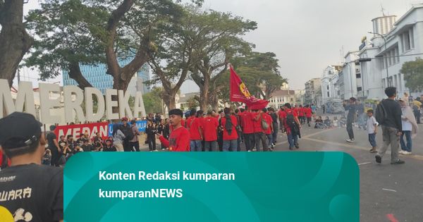Massa Aksi May Day di Medan Bubarkan Diri, Situasi Kondusif