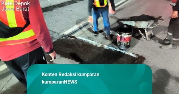Viral Mobil Pecah Ban Massal di Tol Jagorawi, Jasa Marga Lakukan Perbaikan Jalan
