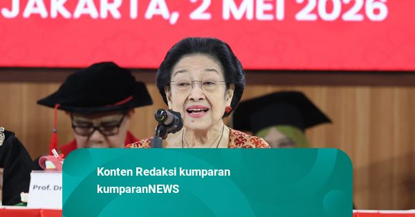 Pengukuhan Arief Hidayat, Megawati Bicara Pemilu hingga Kasus Andrie Yunus