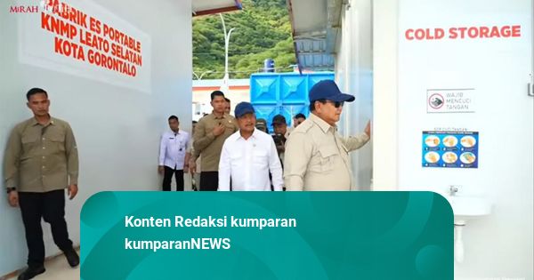 Prabowo Tinjau Kampung Nelayan di Gorontalo, Tengok Cold Storage Ikan