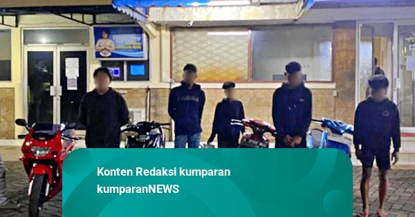 5 Pemuda Diamankan Brimob saat Hendak Balap Liar di Pulogadung