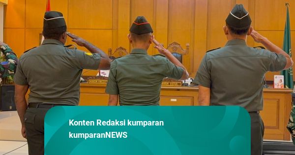 3 Prajurit TNI Terdakwa Pembunuhan Kacab Bank Dituntut Penjara 4-12 Tahun