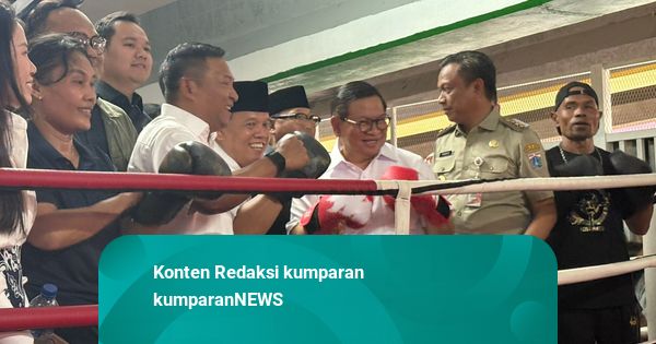 Pramono Jajal Ring Tinju di Pasar Rebo, Sebut Tawuran Berkurang Signifikan