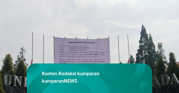 Respons UGM soal Munculnya Spanduk 'Surat Permohonan Maaf' di Gerbang Masuk