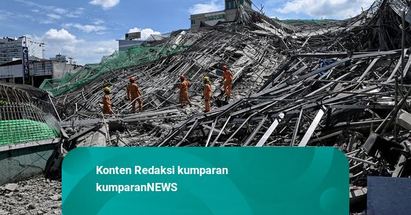 Bangunan 9 Lantai di Filipina Runtuh, 19 Orang Diduga Terkubur Puing