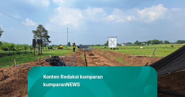 Tim Arkeolog Temukan Pilar dan Pagar Kerajaan Majapahit di Mojokerto