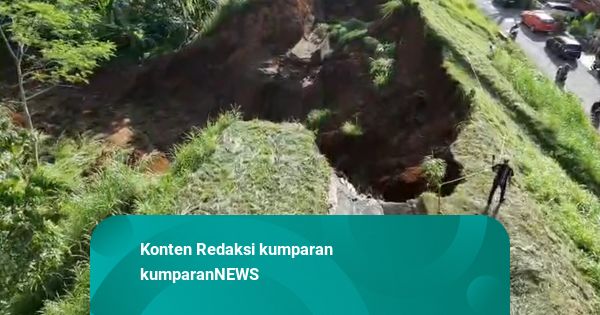 Saluran Irigasi di Banjarnegara Amblas, Ciptakan Lubang Besar