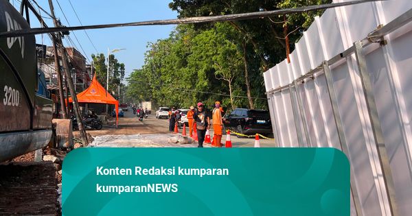 Jalan Raya Lenteng Agung Jaksel Dibuka Bertahap Imbas Perbaikan Sinkhole