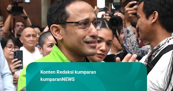 Tangis Pecah Nadiem saat Bacakan Pleidoi di Sidang Kasus Chromebook
