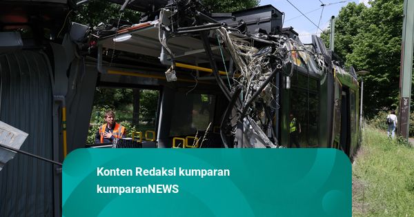 Foto: Kecelakaan Trem di Berlin, 20 Orang Alami Luka-luka