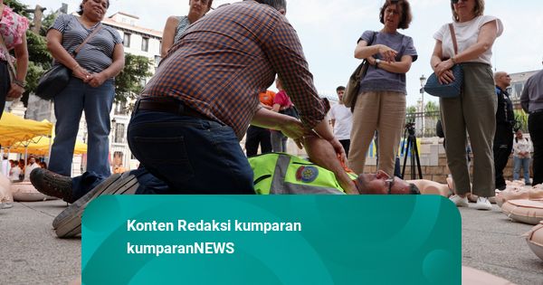 Foto: Jelang Kunjungan Paus Leo XIV, Relawan di Madrid Terima Pelatihan Darurat
