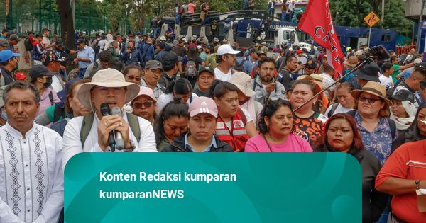 Foto: Jelang Piala Dunia 2026, Ribuan Guru di Meksiko Demo Minta Kenaikan Gaji
