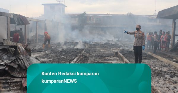 Ratusan Kios Pasar di Pematangsiantar Terbakar, Diduga Dibakar OTK